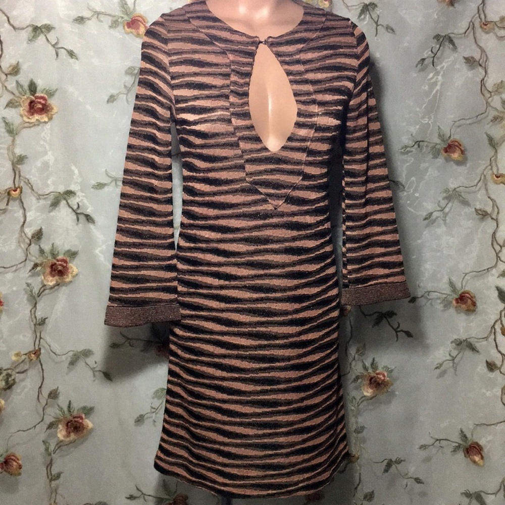 MISSONI Striped Sparkle Tunic Dress